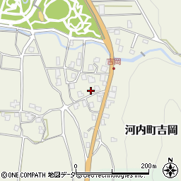 石川県白山市河内町吉岡ヘ周辺の地図