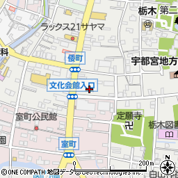 ファミリーマートベツイ栃木倭町店周辺の地図
