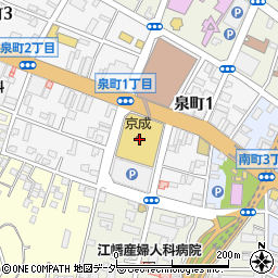 京成百貨店周辺の地図