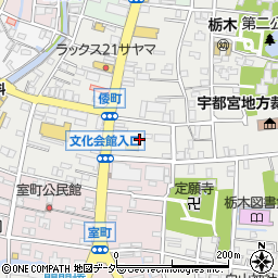 栃木県栃木市倭町10周辺の地図