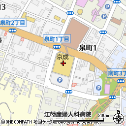 梅の花　水戸京成テイクアウト店周辺の地図