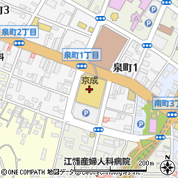 ミキハウス水戸京成店周辺の地図