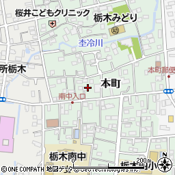 栃木県栃木市本町12周辺の地図