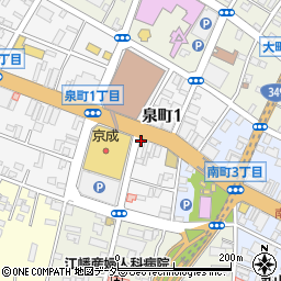 八百徳分店周辺の地図