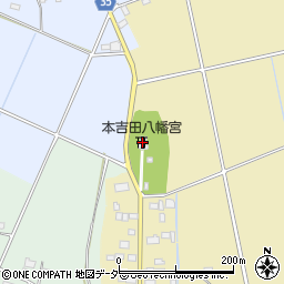 本吉田八幡宮周辺の地図