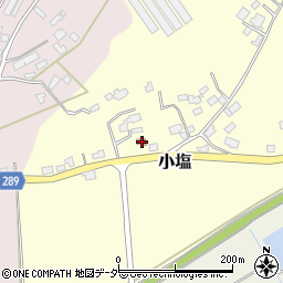 茨城県警察本部　桜川警察署小塩駐在所周辺の地図