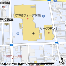 株式会社エイチ・アイ・エス　けやきウォーク前橋周辺の地図