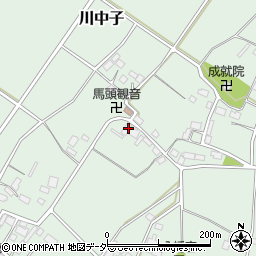 栃木県下野市川中子348周辺の地図