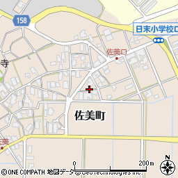 石川県小松市佐美町チ周辺の地図