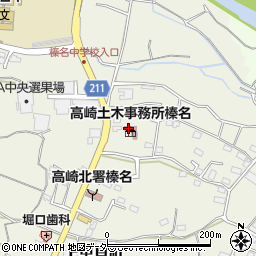 群馬県庁　高崎土木事務所榛名事業所周辺の地図