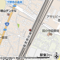 栃木県下野市小金井33-13周辺の地図