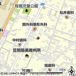 笠間教会周辺の地図
