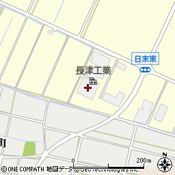 長津工業周辺の地図