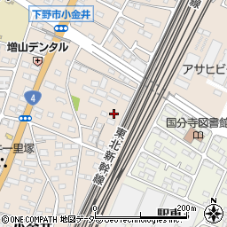 栃木県下野市小金井33周辺の地図