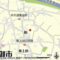 長野県東御市東上田周辺の地図