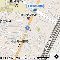 栃木県下野市小金井108周辺の地図
