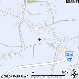 長野県安曇野市穂高有明立足5306周辺の地図