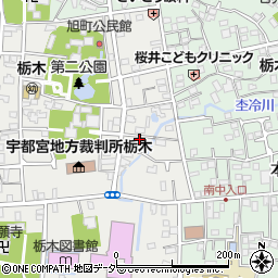 栃木県栃木市旭町17-9周辺の地図