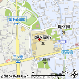 高崎市立堤ヶ岡小学校周辺の地図