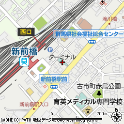 新前橋ターミナルホテル周辺の地図