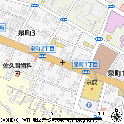 茨城県水戸市泉町2丁目周辺の地図