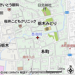栃木県栃木市本町14周辺の地図