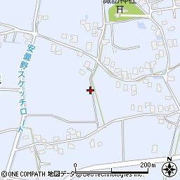 長野県安曇野市穂高有明（立足）周辺の地図
