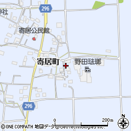 栃木県栃木市寄居町周辺の地図