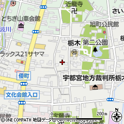 栃木県栃木市旭町23周辺の地図