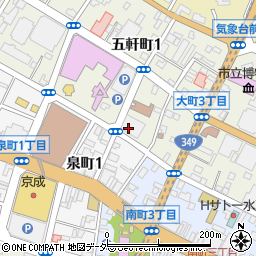 茨城いすゞ自動車株式会社　本社周辺の地図