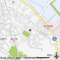 石川県小松市本江町ヘ周辺の地図