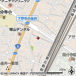 栃木県下野市小金井101-2周辺の地図