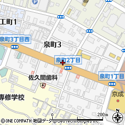 泉町駐車場周辺の地図