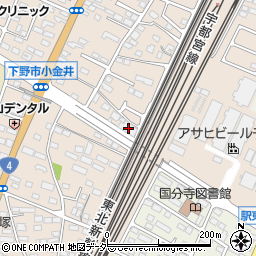 栃木県下野市小金井76周辺の地図