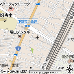 栃木県下野市小金井98-3周辺の地図