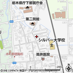 栃木県栃木市神田町周辺の地図