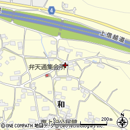 長野県東御市和7706周辺の地図