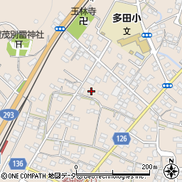 栃木県佐野市多田町1218-6周辺の地図