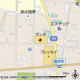 サンキ赤堀店周辺の地図