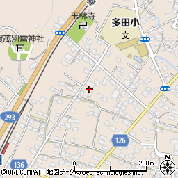 栃木県佐野市多田町1218-2周辺の地図