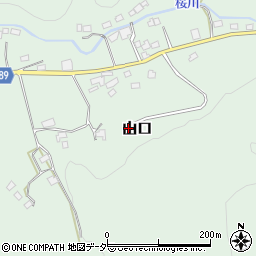 茨城県桜川市山口周辺の地図