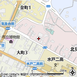 茨城県水戸市北見町8-8周辺の地図