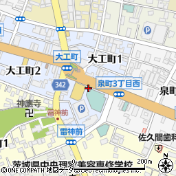 〒310-0031 茨城県水戸市大工町の地図
