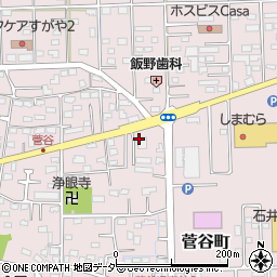 モミリーウィッチ　菅谷店周辺の地図