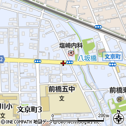 文京町四ッ角周辺の地図