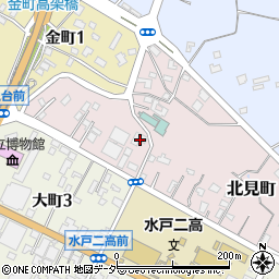 茨城県水戸市北見町8-43周辺の地図