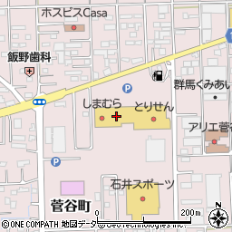 アベイル菅谷店周辺の地図