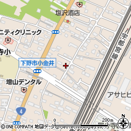 栃木県下野市小金井91-4周辺の地図