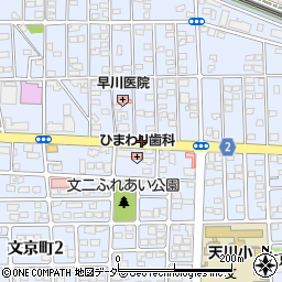 天川小学校入口周辺の地図