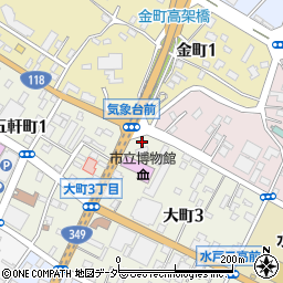 ファミリーマート水戸大町三丁目店周辺の地図